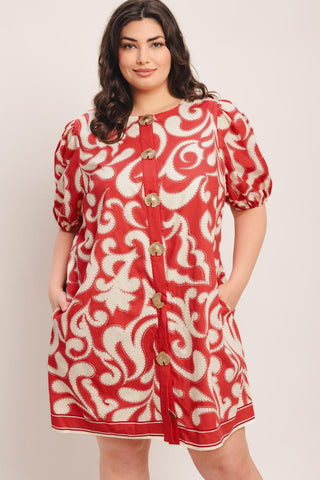 STRAIGHT & STRONG WOVEN MINI DRESS - Glamourous Grace