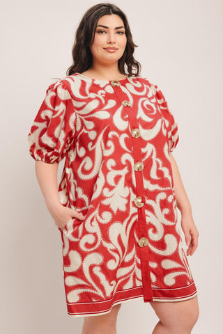 STRAIGHT & STRONG WOVEN MINI DRESS - Glamourous Grace