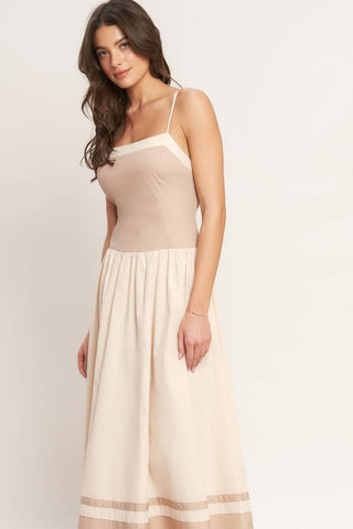 SPRING HARMONY COLOR BLOCKED MIDI DRESS - Glamourous Grace