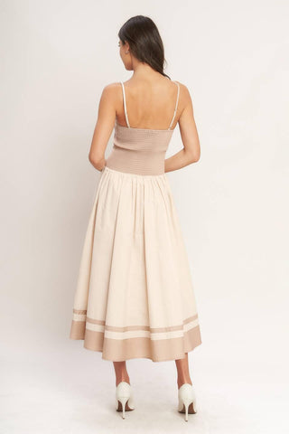 SPRING HARMONY COLOR BLOCKED MIDI DRESS - Glamourous Grace