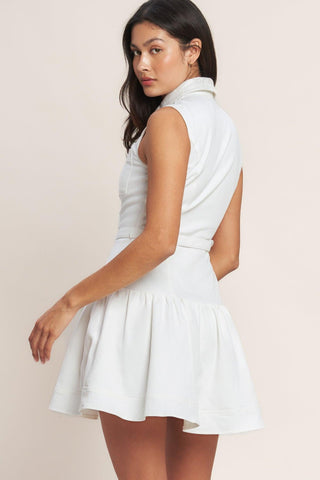 ON POINT MOMENT WOVEN MINI DRESS - Glamourous Grace