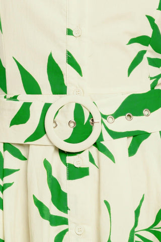 GREEN DAYDREAM WOVEN MIDI DRESS - Glamourous Grace