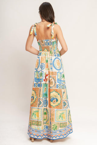 AMALFI POSTCARD WOVEN MAXI DRESS - Glamourous Grace