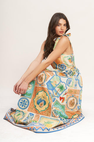 AMALFI POSTCARD WOVEN MAXI DRESS - Glamourous Grace