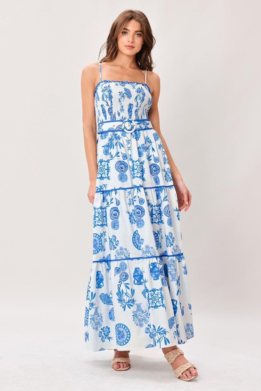 SANTORINI DREAM WOVEN MAXI DRESS - Glamourous Grace