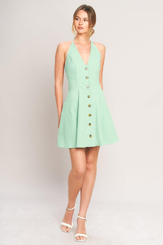 LOVELY CHARM MINT WOVEN MINI DRESS - Glamourous Grace