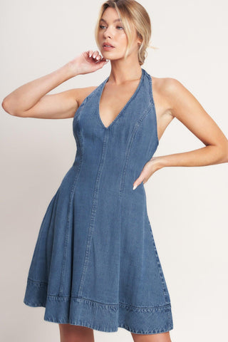 SWEET BUT BOLD TENCEL MINI DRESS - Glamourous Grace