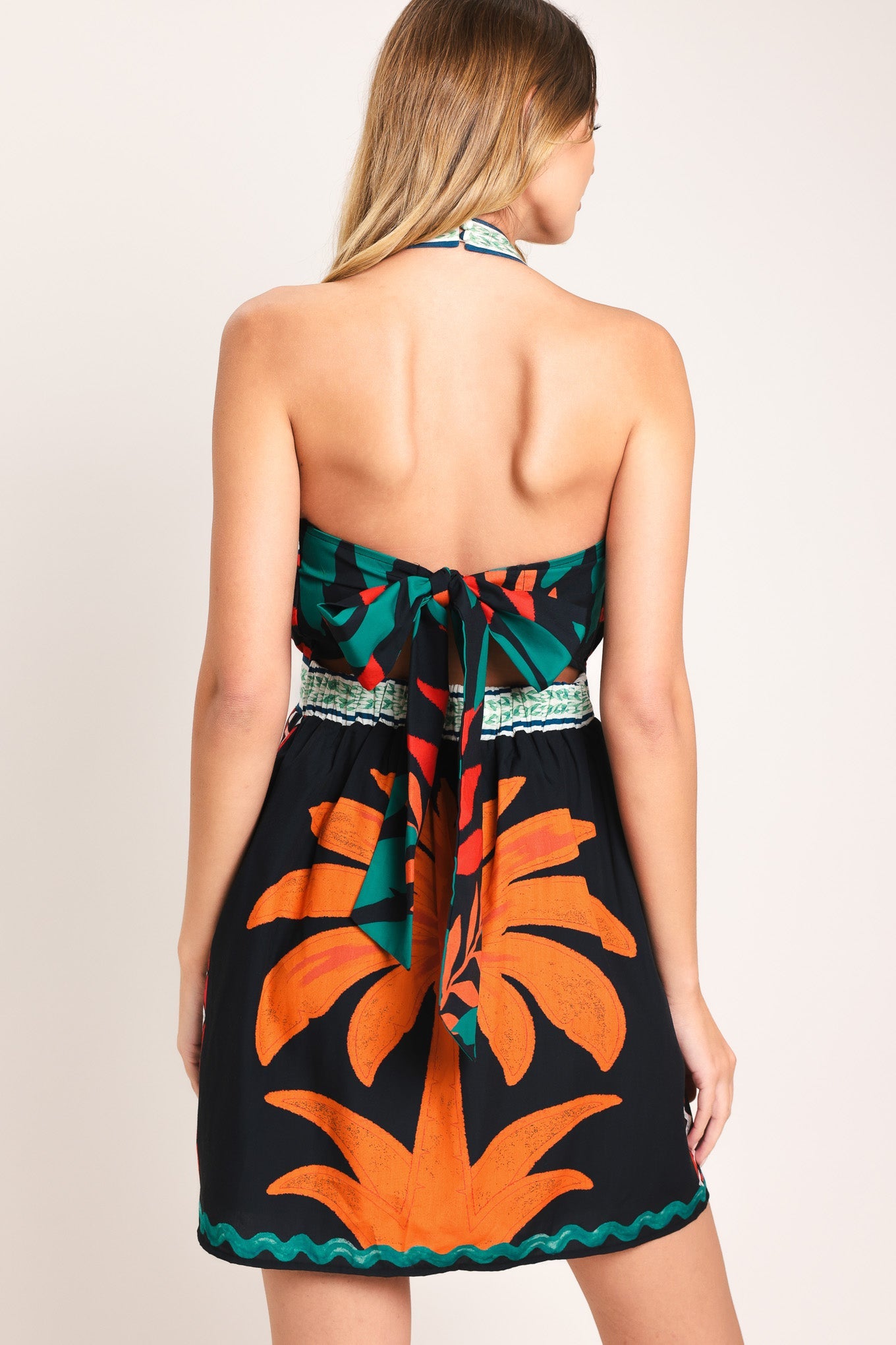 PARADISE POP WOVEN MINI DRESS - Glamourous Grace