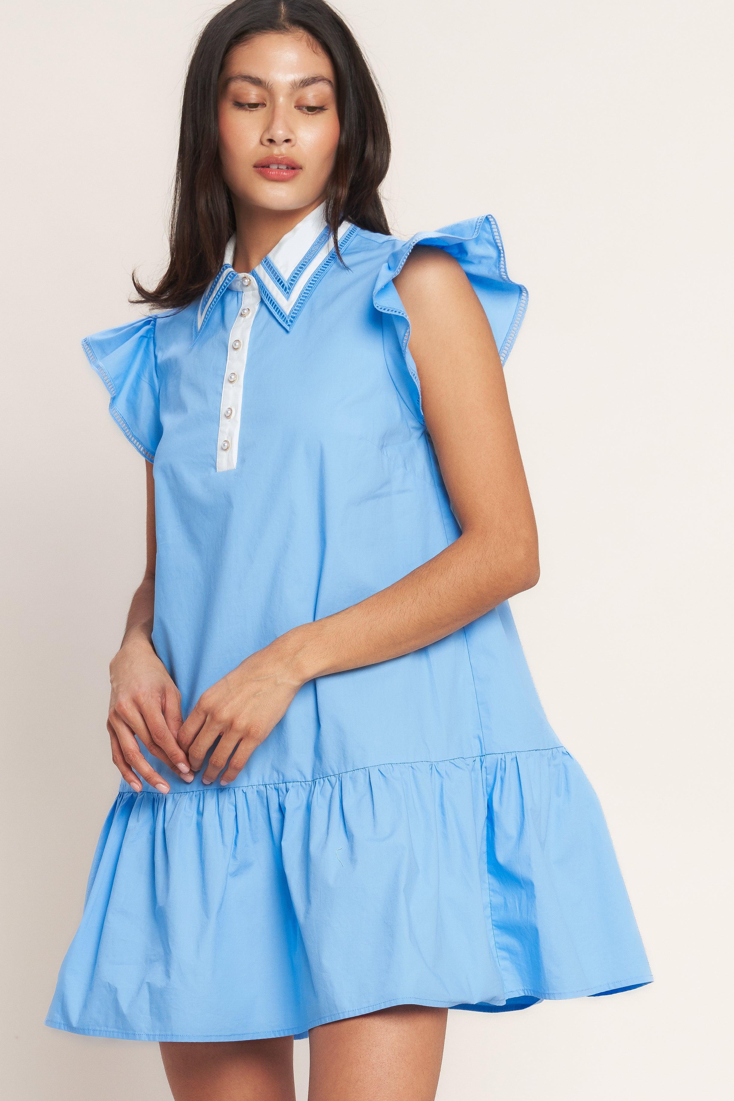 SWEET DAYS WOVEN MINI DRESS - Glamourous Grace