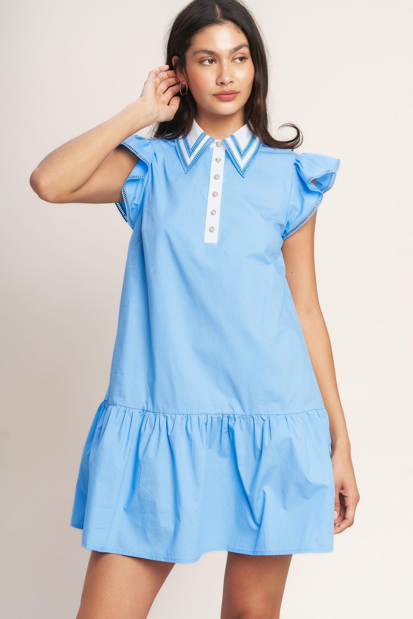 SWEET DAYS WOVEN MINI DRESS - Glamourous Grace