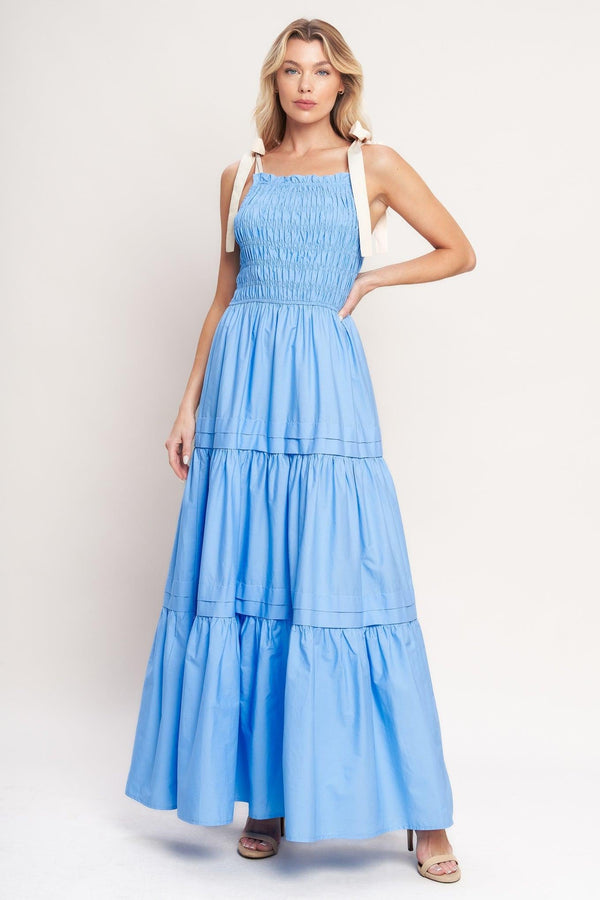 SWEET SERENITY TIERED WOVEN MAXI DRESS - Glamourous Grace
