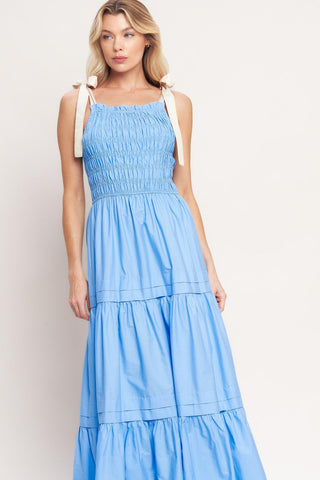 SWEET SERENITY TIERED WOVEN MAXI DRESS - Glamourous Grace