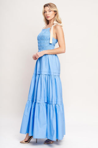 SWEET SERENITY TIERED WOVEN MAXI DRESS - Glamourous Grace