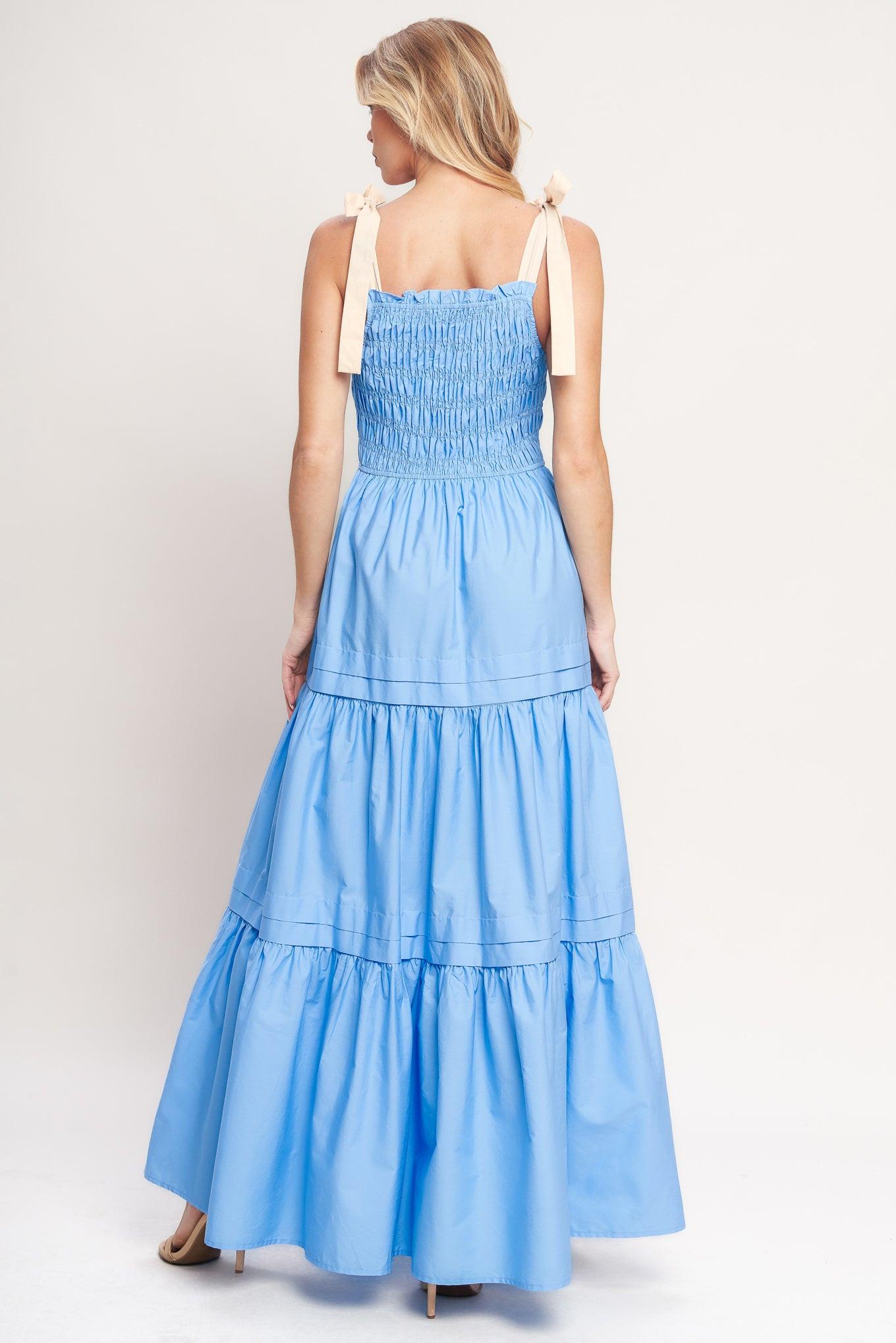 SWEET SERENITY TIERED WOVEN MAXI DRESS - Glamourous Grace