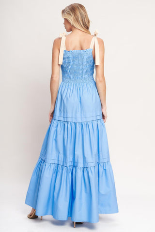 SWEET SERENITY TIERED WOVEN MAXI DRESS - Glamourous Grace