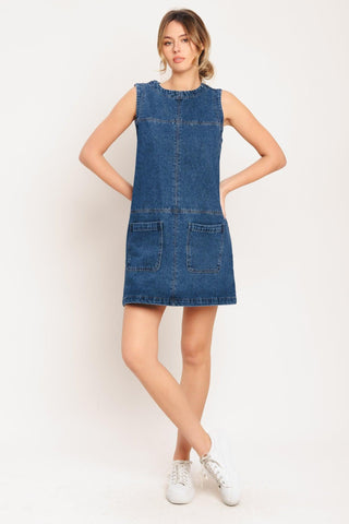 LAIDBACK CHIC DENIM SHIFT DRESS - Glamourous Grace