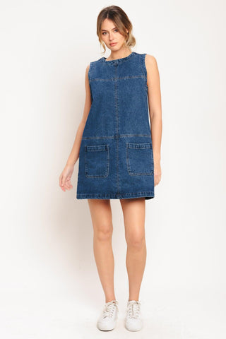 LAIDBACK CHIC DENIM SHIFT DRESS - Glamourous Grace