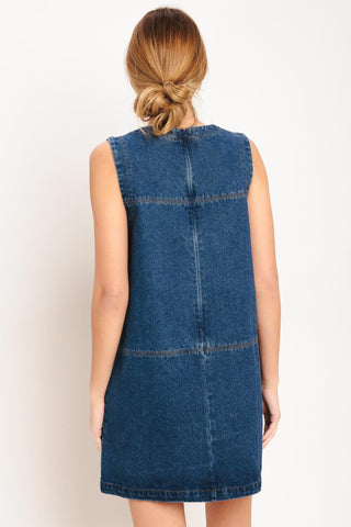LAIDBACK CHIC DENIM SHIFT DRESS - Glamourous Grace
