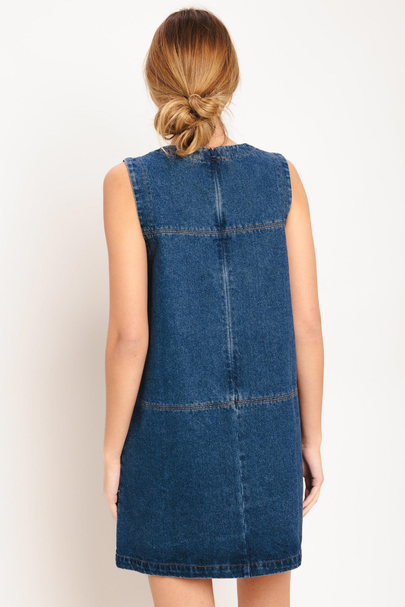LAIDBACK CHIC DENIM SHIFT DRESS - Glamourous Grace