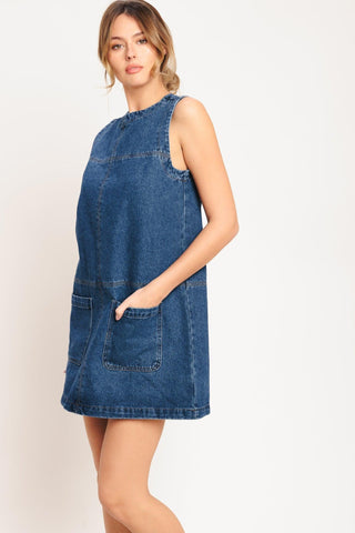 LAIDBACK CHIC DENIM SHIFT DRESS - Glamourous Grace