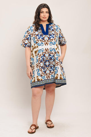 MEDITERRANEAN SOUL WOVEN MINI DRESS - Glamourous Grace