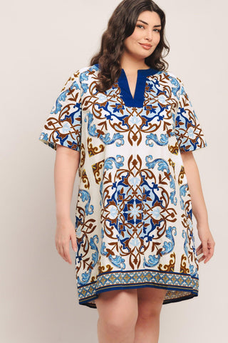 MEDITERRANEAN SOUL WOVEN MINI DRESS - Glamourous Grace