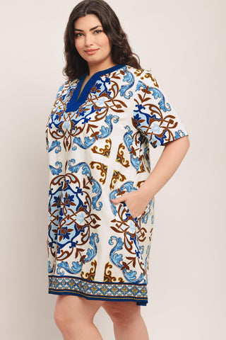 MEDITERRANEAN SOUL WOVEN MINI DRESS - Glamourous Grace