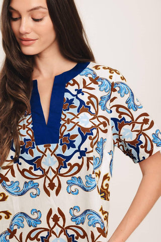 MEDITERRANEAN SOUL WOVEN MINI DRESS - Glamourous Grace