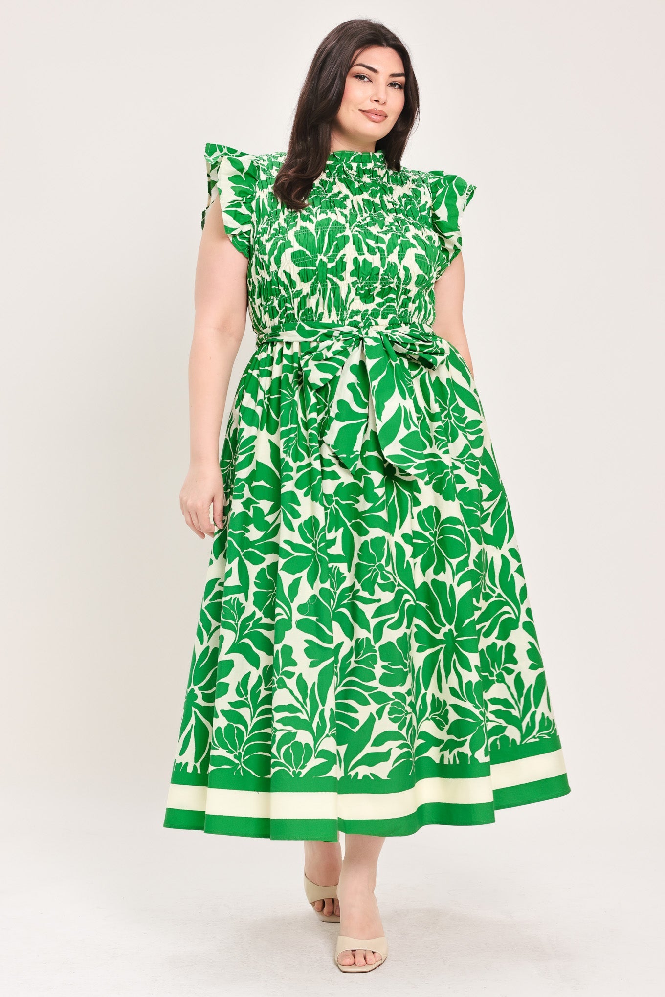 BLOOM ENERGY WOVEN MIDI DRESS - Glamourous Grace
