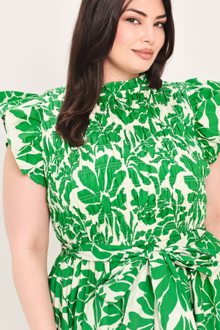 BLOOM ENERGY WOVEN MIDI DRESS - Glamourous Grace
