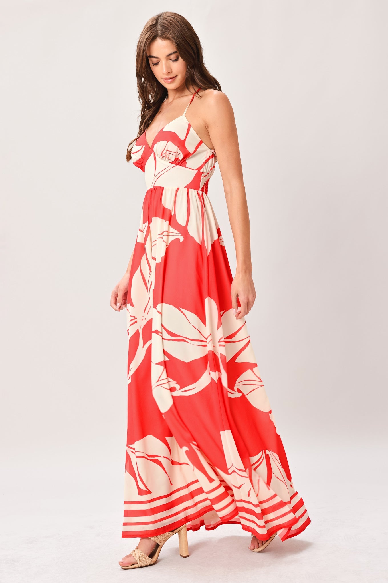 HEAT BLOOM WOVEN MAXI DRESS - Glamourous Grace