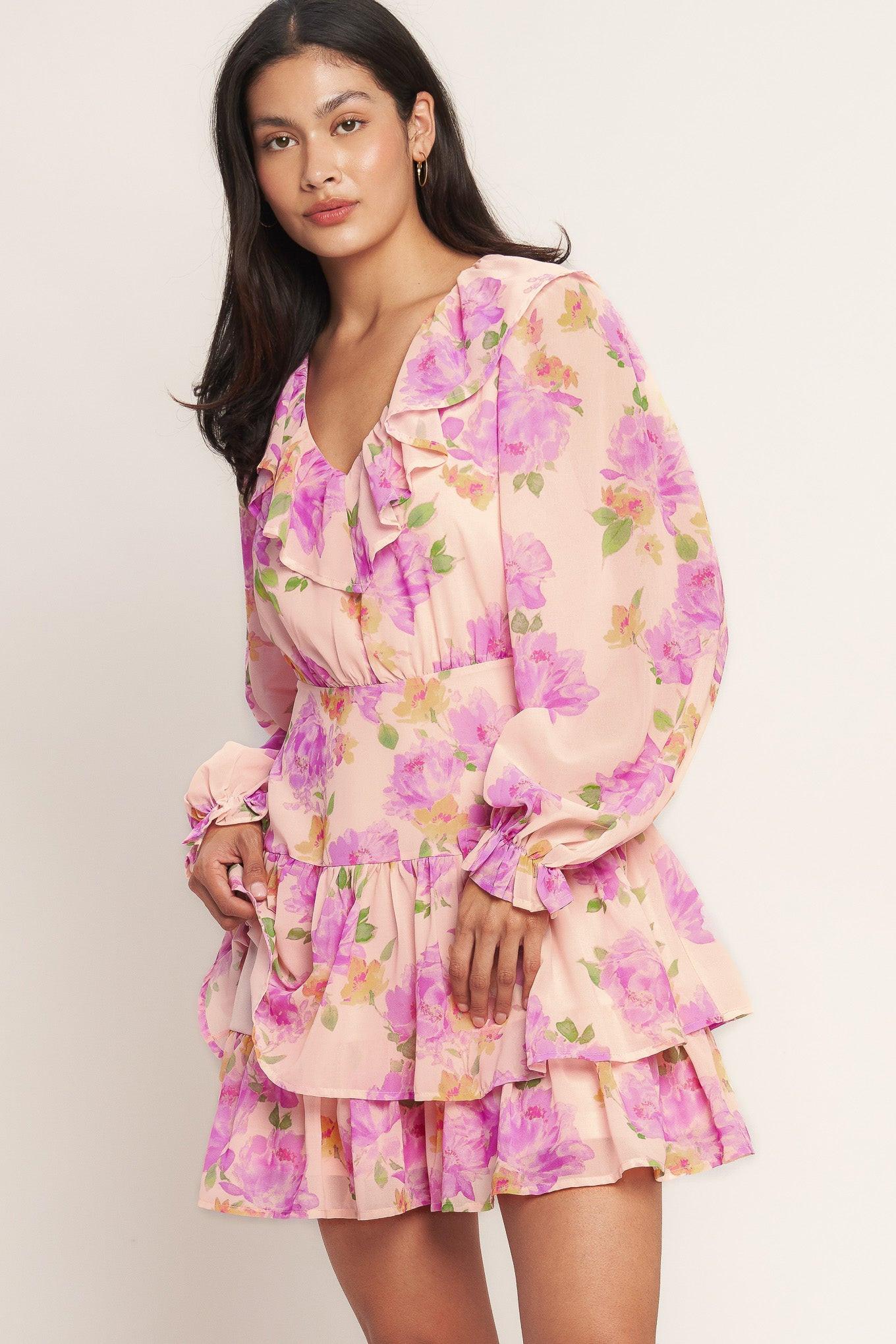 SWEET SERENDIPITY WOVEN MINI DRESS - Glamourous Grace