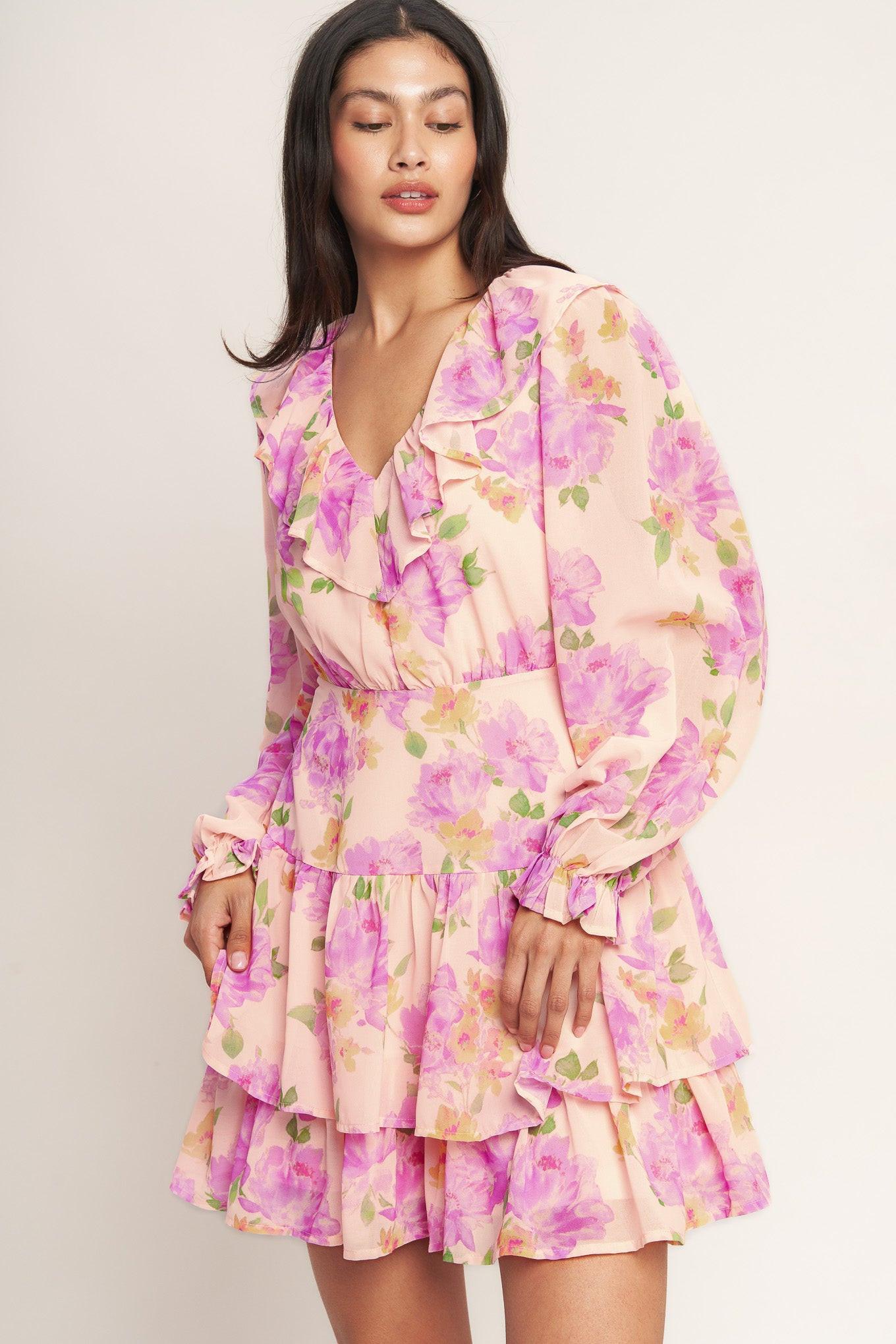 SWEET SERENDIPITY WOVEN MINI DRESS - Glamourous Grace