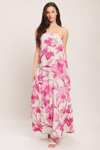 SOFT ROSE ESCAPE WOVEN ANKLE DRESS - Glamourous Grace