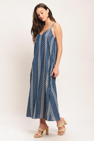 HANDLOOM SKY WOVEN MIDI DRESS - Glamourous Grace
