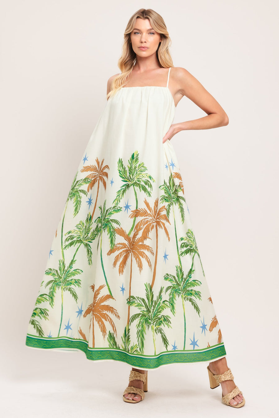 CARIBBEAN BREEZE WOVEN MAXI DRESS - Glamourous Grace