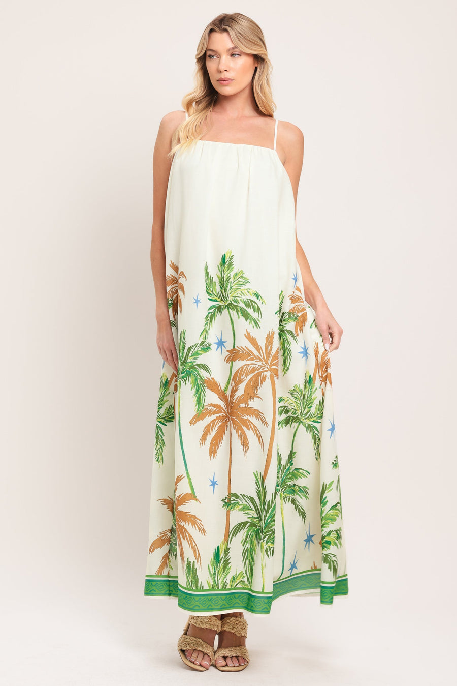 CARIBBEAN BREEZE WOVEN MAXI DRESS - Glamourous Grace
