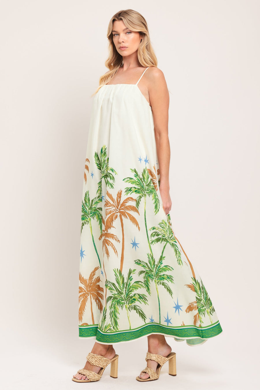 CARIBBEAN BREEZE WOVEN MAXI DRESS - Glamourous Grace