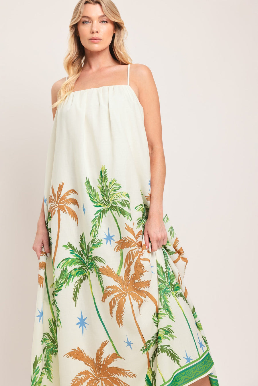CARIBBEAN BREEZE WOVEN MAXI DRESS - Glamourous Grace