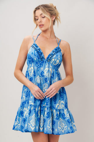 IBIZA WAVE WOVEN MINI DRESS - Glamourous Grace