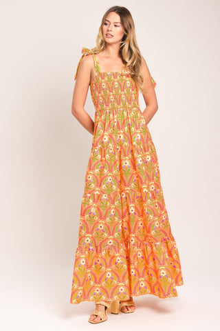 SUNKISS FLORAL WOVEN MAXI DRESS - Glamourous Grace