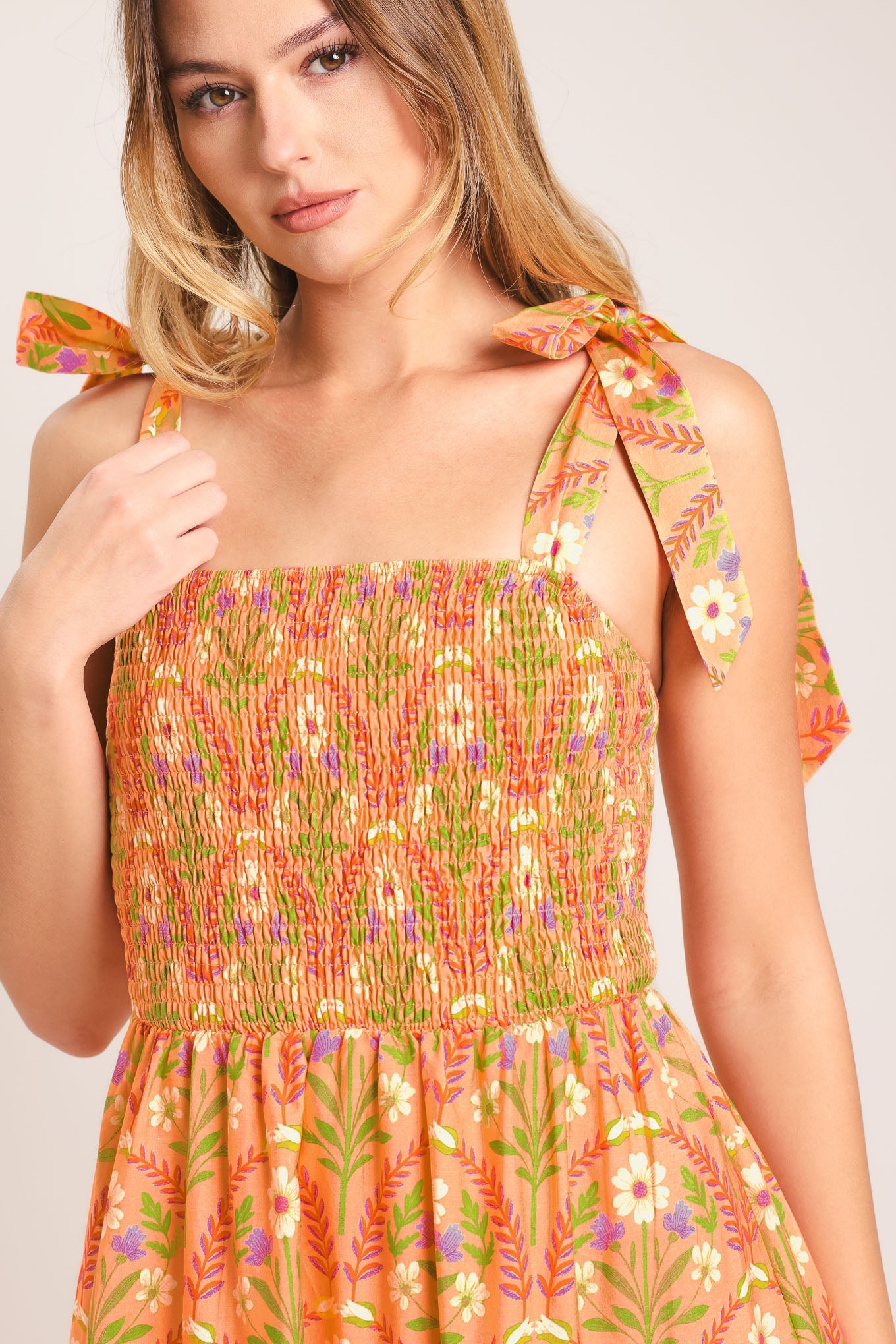 SUNKISS FLORAL WOVEN MAXI DRESS - Glamourous Grace