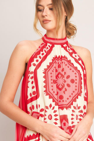SUNSET MEDALLION WOVEN MINI DRESS - Glamourous Grace