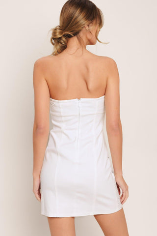 CITY TO COAST WOVEN MINI DRESS - Glamourous Grace