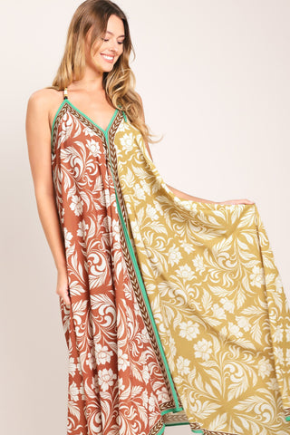 WARM PARADISE WOVEN MIDI SCARF DRESS - Glamourous Grace