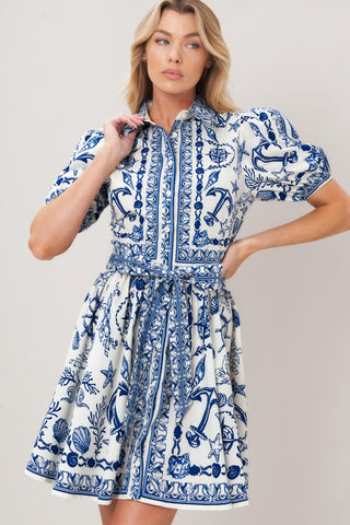 ISLAND PULSE WOVEN MINI DRESS - Glamourous Grace