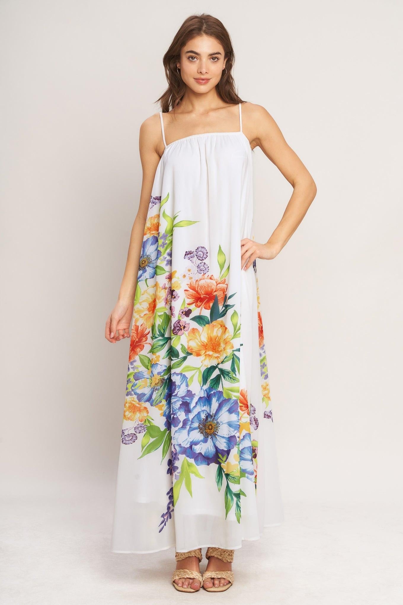 GARDEN AIR WOVEN ANKLE DRESS - Glamourous Grace
