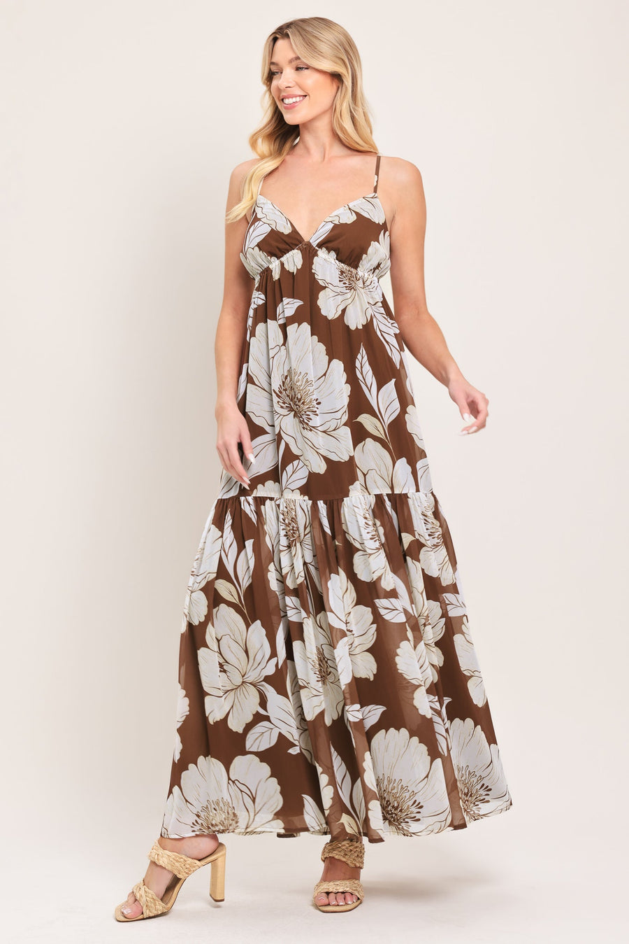 DESERT BLOOM WOVEN MAXI DRESS - Glamourous Grace
