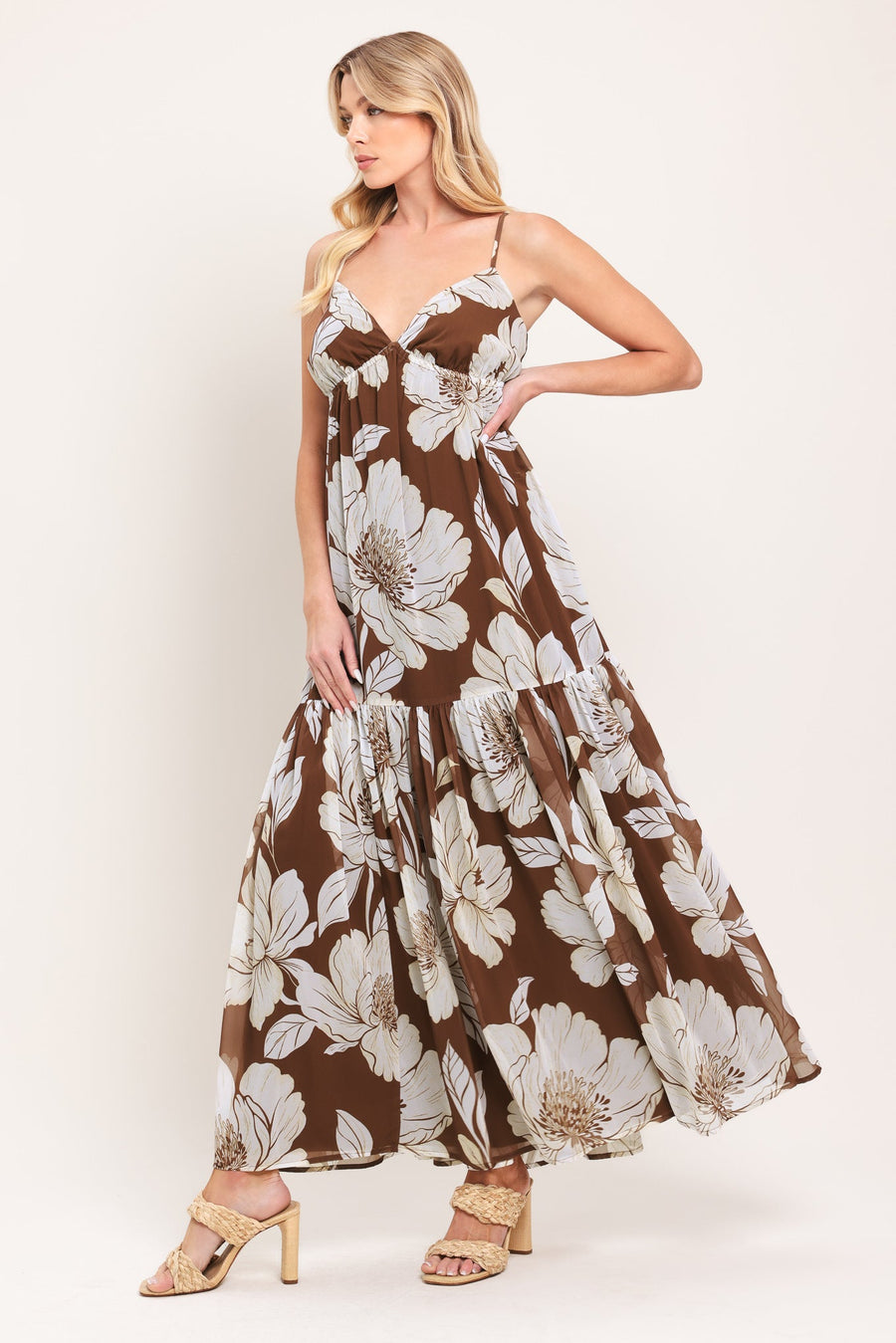 DESERT BLOOM WOVEN MAXI DRESS - Glamourous Grace