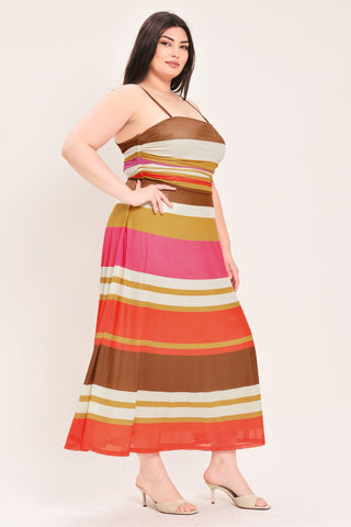 HEAT WAVES POWER MESH MIDI DRESS - Glamourous Grace